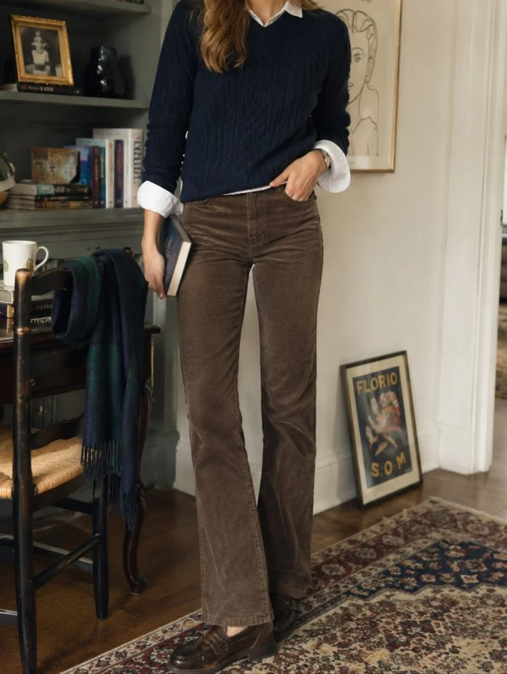 Vintage J.Crew Corduroy Pants 8T Brown Preppy Minimalist Normcore Classic
